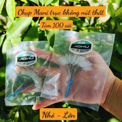 Túm 100 Đầu Chụp Mani Làm Trục Không Nút Thắt